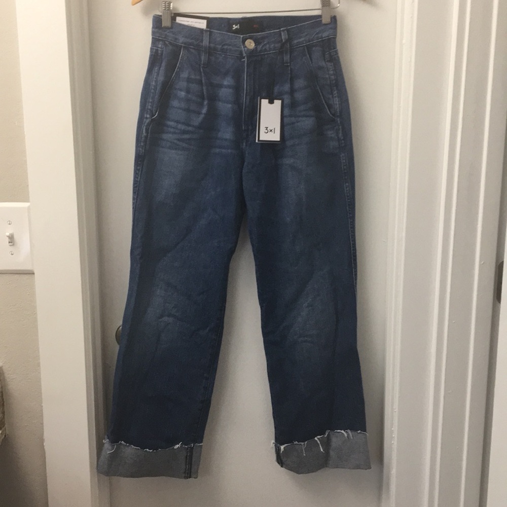 NWT 3x1 High Rise Flare Jeans - Picture 4 of 8